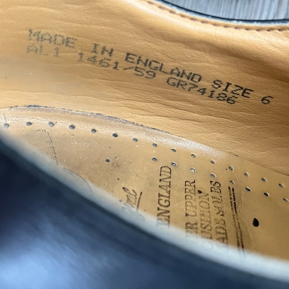 Vintage 90s Doc Martens Black 1461 Made In England Oxford - 6UK/8US - Picture 8 of 11